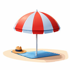 beach chair with umbrella