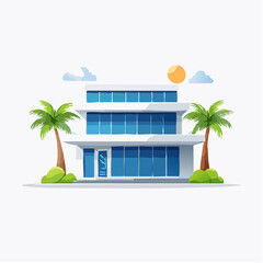 tropical resort hotel