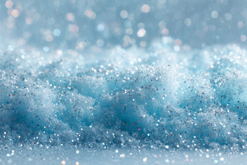 Light blue snowy texture with glitter
