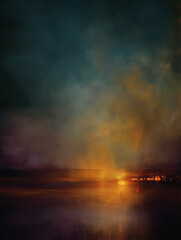 Endless expanse reveals the beauty of distant cosmic colors and ethereal light in vast empty space
