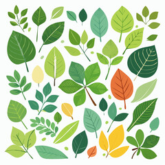 seamless pattern with leaves