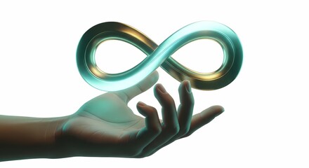 Infinity Symbol Hand Concept Digital Illustration