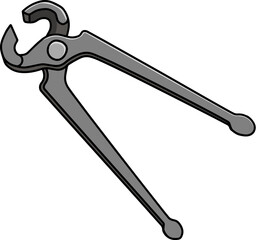 pliers vector illustration isolated on white background