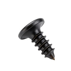Black Phillips screw on a transparent background