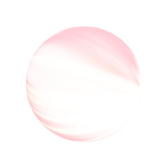 Soft Red Glowing Sphere on Transparent Background