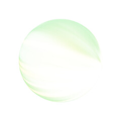 Soft Green Glowing Sphere on Transparent Background
