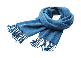 Wool Scarf for Warmth and Style - Isolated on White Background