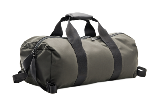 Workout Bag for Fitness and Gym Essentials - Isolated on White Background - Powered by Adobe