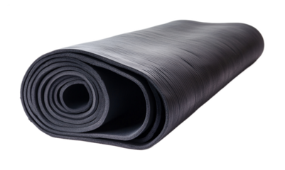Workout Mat for Fitness and Exercise - Isolated on White Background
