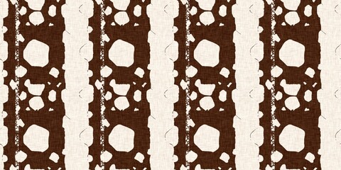 Calm scribble shape minimal shape seamless border pattern. Gender neutral baby nursery natural brown linen banner background. Scandi style sketch doodle wash tape edging trim. 
