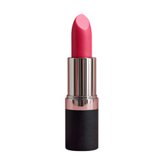 Obraz premium Pink Lipstick Mockup with Black Tube on Pink Background --s 250