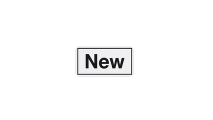 New Button Isolated Transparent Background PNG