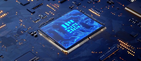 blue circuit board