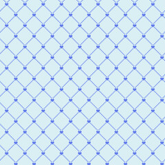 水色のハートの格子柄背景素材	