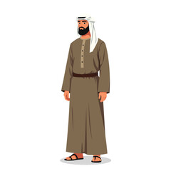 islamic man vector cartoon draw