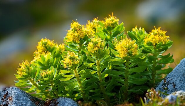 rhodiola rosea also known as golden root pink root lat rhodiola rosea is a perennial herbaceous plant