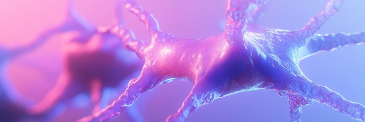 Chaotic neon lights on futuristic abstract background