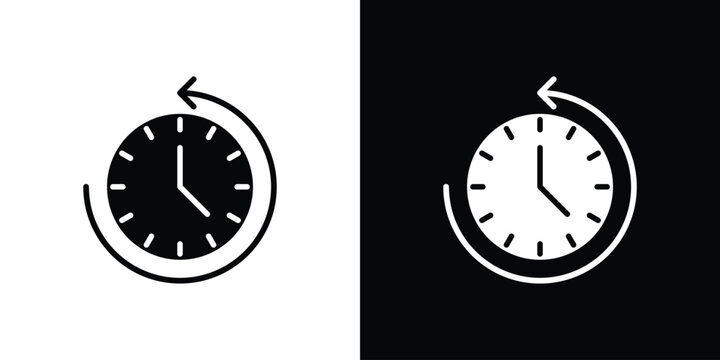 Time forward icon. vector graphics pack.
