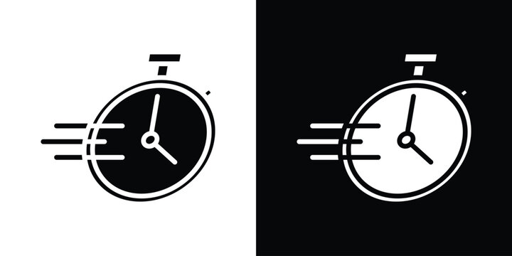 Time fast icon. vector graphics pack.