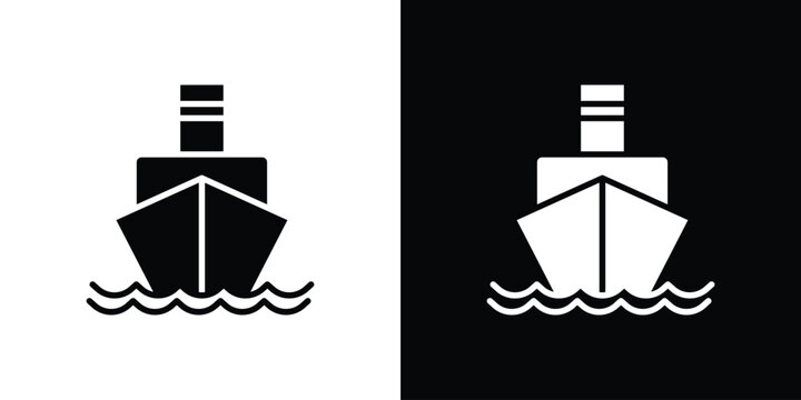 Ship icon. vector graphics pack.