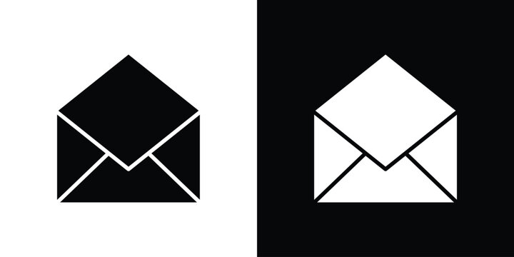 Open envelope icon. vector graphics pack.