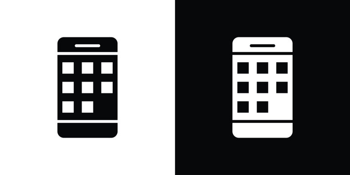 Mobile notch icon. vector graphics pack.