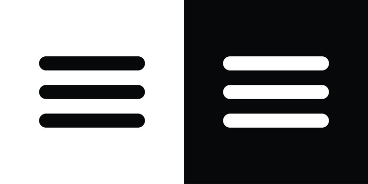 Menu icon. vector graphics pack.