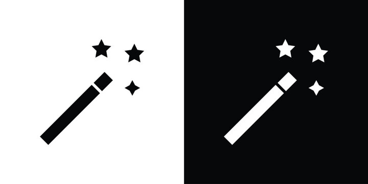 Magic wand icon. vector graphics pack.