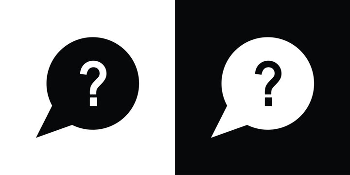 Interrogation icon. vector graphics pack.