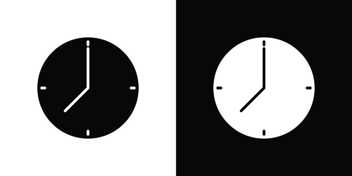 Clock seven icon. vector graphics pack.