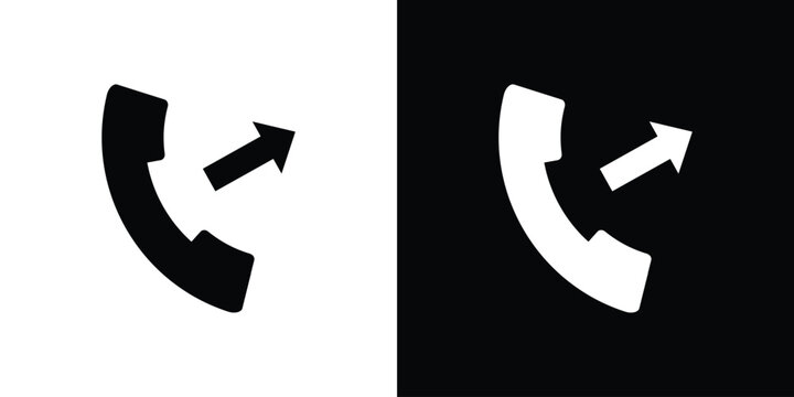 Call outgoing icon. vector graphics pack.