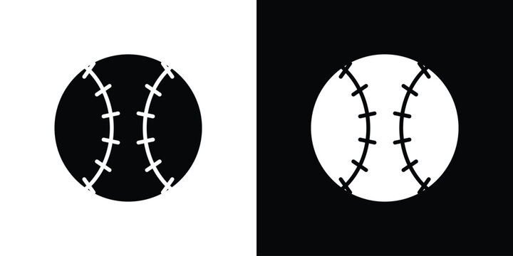 Baseball icon. vector graphics pack.