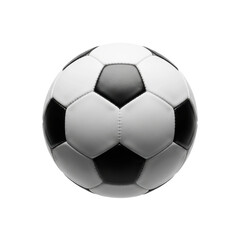 Fototapeta premium A classic black and white soccer ball, perfect for sports themed designs and illustrations.