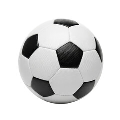 Fototapeta premium A classic black and white soccer ball. Great for sports, recreation, or design mockups.