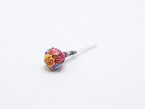 Chupa chups strawberry lollipop in Manila, Philippines