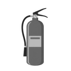 Obraz premium Gray fire extinguisher isolated on white background