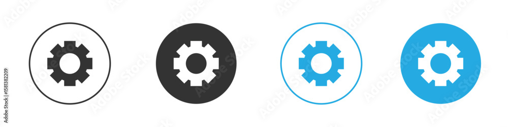 Poster settings icon design concept collection for ui ux