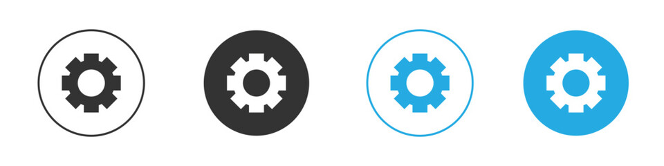 Settings icon design Concept collection for UI UX