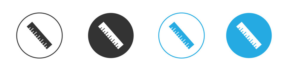 Ruler icon design Concept collection for UI UX
