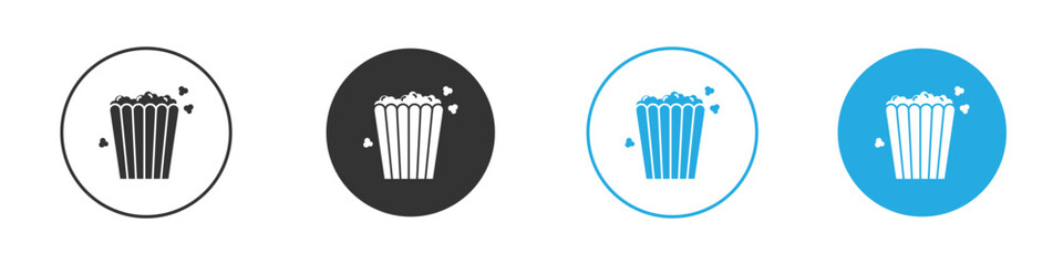 Popcorn icon design Concept collection for UI UX
