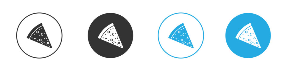 Pizza slice icon design Concept collection for UI UX
