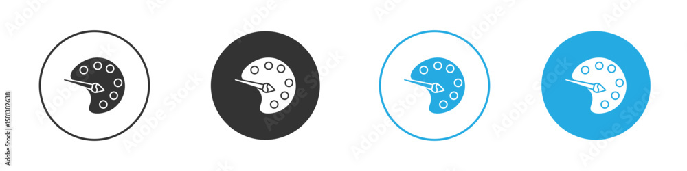Poster palette icon design concept collection for ui ux