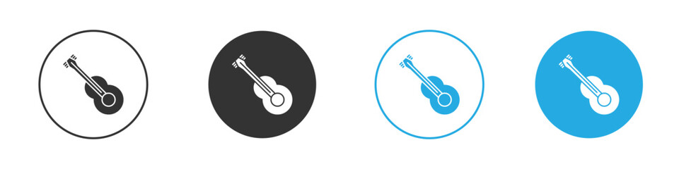 Guitar icon design Concept collection for UI UX