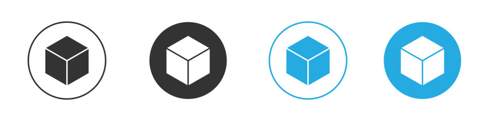Cube icon design Concept collection for UI UX