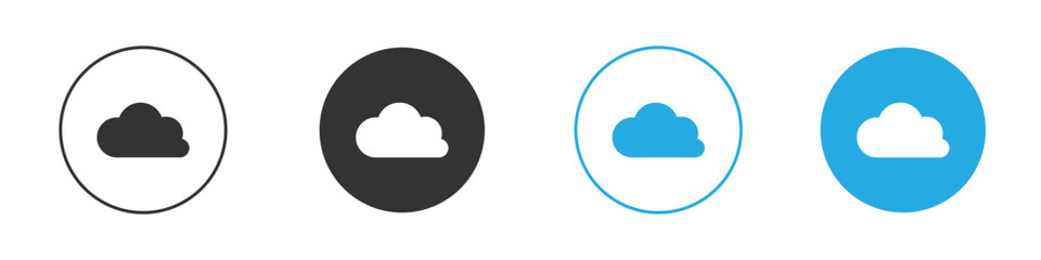 Cloud icon design Concept collection for UI UX