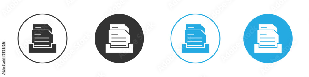 Poster archive icon design concept collection for ui ux