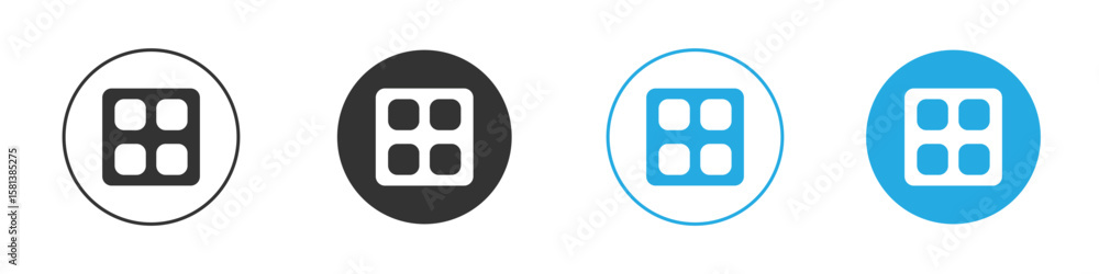 Poster apps icon design concept collection for ui ux