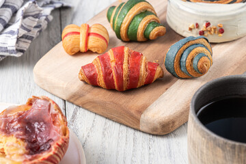 カラフルなクロワッサン