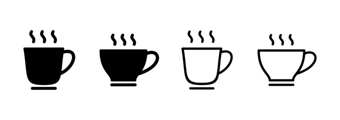 coffee cup icon logo design. cup a coffee sign and symbol