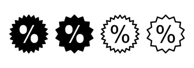 Discount icon logo design. Discount tag sign and symbol